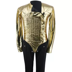 Pantalones de Leotardo Dorado Peligroso Michael BAD Tour Disfraces para Imitador - Imagen 1 de 5