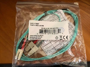 QUIKTRON 852-L42-006 DUPLEX PVC FIBER CABLE 2M VALUE SERIES LC SC 10G - Picture 1 of 8