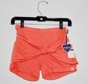 NWT Candy Hearts By Hartstrings Big Girls Coral Orange Wrap Front Shorts sz L - Picture 1 of 7