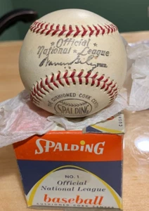 Rare 1950's Spaulding Official Warren Giles National League Ball in Original Box - Picture 1 of 9