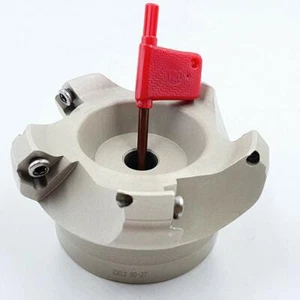 1x KM12 80-27 5 flauta 80 mm CNC 45° carcasa cortadora de herramienta de fresado facial, para SEKT1204 - Imagen 1 de 8