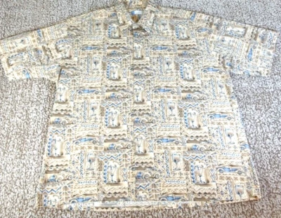 Half Moon Bay Hawaiian Classic Cars Button Down Shirt Men's Size 2XL 100% Cotton - Image 1 of 4