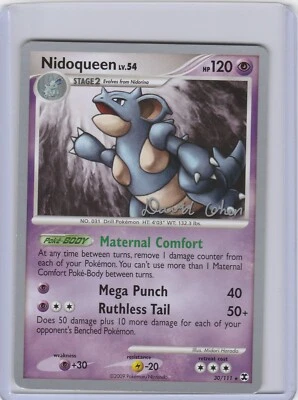 2009 Pokemon World Champions Nidoqueen  30/111 Stamped David Cohen LP - Image 1 of 2