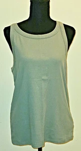 Gap Rib Tank Top Sleeveless Sage Green Size Large Woman's NWT.. - Picture 1 of 2