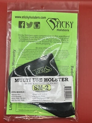 Sticky Holsters SM-2 Small for up to 2.5" Barrel Pocket Click to See Fit Chart - Image 1 of 4