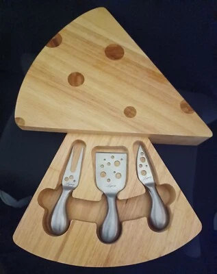 LEGACY Collection THE SWISS CHEESE BOARD SET By Picnic Time 4pc Set  - Image 1 of 4