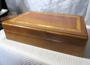Portagioie vintage bella esotica intarsiata legno burl - Foto 1 di 10