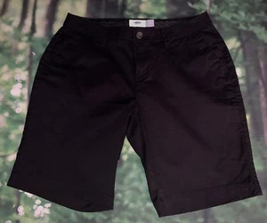 Old Navy Black Jack Bermuda Dress Short Stretch Sz 2 - Picture 1 of 5