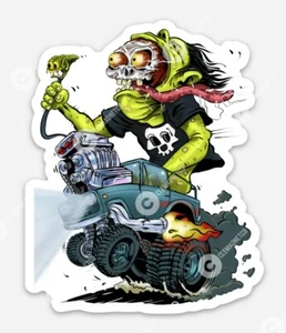 Ford BRONCO MAGNET - Ratfink Muscle car classic Rat Fink Hot Rod Race - Picture 1 of 1