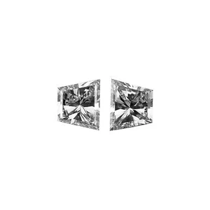 0.43 Carat - 2 Natural Loose Diamond Side Stones Trapezoid Brilliant Cut, F/VS1 - Picture 1 of 7