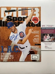 Cubs Kris Bryant signed No Label Sports Illustrated JSA cert - Picture 1 of 2