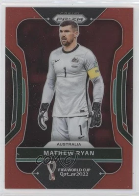 2022 Panini Prizm World Cup Qatar Red Prizm /399 Mathew Ryan #286 - Image 1 of 2