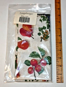 Servilletas Longaberger (2) Fruta #2363930 Nuevo de Lote Antiguo - Imagen 1 de 2