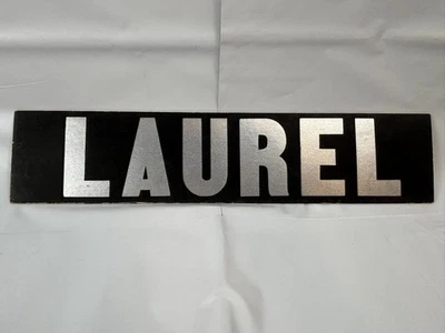 Vtg 50s 60s LAUREL Cardboard Horse Race Track Advertising Sign - Image 1 of 4