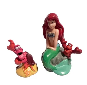 DISNEY, Vintage The Little Mermaid, ARIEL & SEBASTIAN, 2.5" PVC Figure, Classic! - Picture 1 of 3
