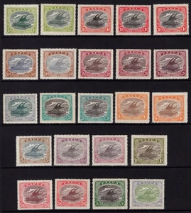 PAPUA 1916-31 LAKATOI SET WITH SHADES TO 2s.6d, SG 93/105, FINE MINT, CAT. £322 - Picture 1 of 2