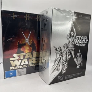 Juegos de caja DVD Star Wars 1-6 trilogía original + trilogía de precuelas (nuevo sellado) - Imagen 1 de 9