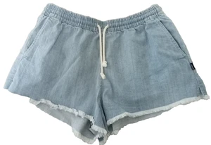 Bonds Drawstring Denim Freyed Shorts Blue Size M - Picture 1 of 3