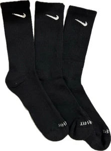 NEU Nike Everyday Plus Cushion Dri Fit schwarze Crew-Socken für Herren 3 Paar 8-12 - Bild 1 von 4