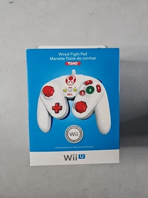 Wii U Wired Flight Pad Controller Mario Toad Edition Collectable Sealed New - Image 1 of 4