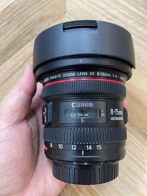Canon EF 8-15mm f/4L Fisheye USM Ultra-Wide Zoom Lens for Canon EF Mount - Image 1 of 4