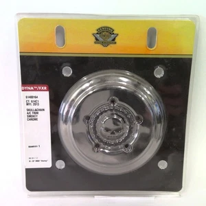 NEW Genuine Harley 2008up Dyna Chrome Willie G Skull Air Cleaner Trim 61400164 - Bild 1 von 2