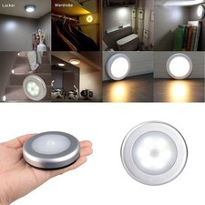 Wireless Night bulb PIR Motion Auto Sensor 6 LEDS Lights Battery Operated Lamp