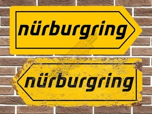 Nurburgring Circuit Metal Road Sign Vintage Retro Garage Sign Man Cave - Picture 1 of 2