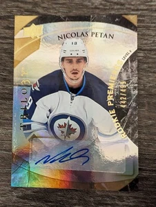 2015 Upper Deck Trilogy Premiere Uncommon /499 Nicolas Petan #159 Rookie Auto RC - Picture 1 of 2