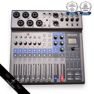 ZOOM LiveTrak L-8 8ch Live Podcast Digital Mixer and Recorder L8 L 8 Japan Used - Picture 1 of 14