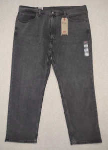 NWT Levi's 559 charcoal faded black cotton blend denim jeans mens 44W x 32L - Picture 1 of 9