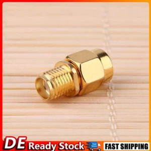 2pcs Koaxial RF-Adapter-Stecker-SMA Buchse auf RP-SMA männlich 50 ohm - Photo 1/9