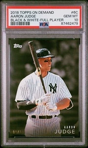2018 Topps On Demand Black & White #6C Aaron Judge Full Player #D 1/10 PSA 10 - Picture 1 of 2