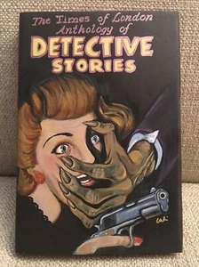 Original Pulp Cover Recreation Dust Jacket On a Vintage “Detective Stories”HB - Imagen 1 de 19