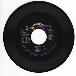 JAN & DEAN Jennie Lee VG++ 45 RPM REISSUE  - Picture 1 of 2