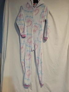 Girls Unicorn Hoodie One Piece Pajamas large 14/16 - Picture 1 of 4