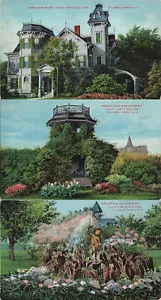 LOTE DE 3 POSTALES JOHN S NIÑOS HOGAR Y TERRENOS PARQUE FLORAL NY c1910 022324 T - Imagen 1 de 7