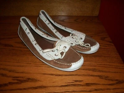 Sebago Bala Beach Women's Deck Boat Shoe Bronze & White Leather Sz,11M Store RTN - Image 1 of 4