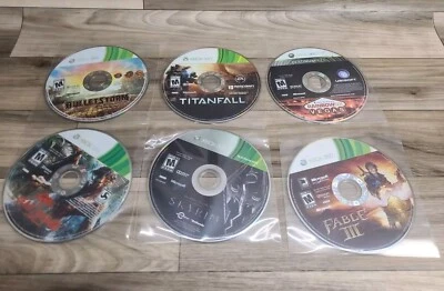 Lot of 6 Xbox 360 games  Disc Only Skyrim Dead Island Fable 3 Bulletstorm More - Image 1 of 4