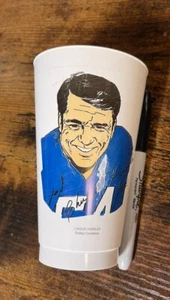 1973 7-11 CHUCK HOWLEY SLURPEE CUP DALLAS COWBOYS NFL FOOTBALL - Picture 1 of 6