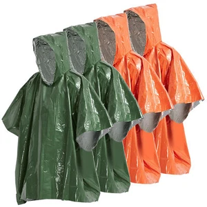 4   Rain Poncho Thermal Blanket Poncho Weather Proof  T4N5 - Picture 1 of 11