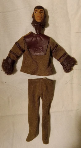 Vintage 8" Mego Planet of the Apes Cornelius Parts Lot Head Coat Pants Outfit Cover