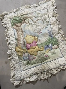 Vintage Winnie the Classic Pooh Tree Hunny Babydecke Kinderbettdecke Disney - Bild 1 von 12