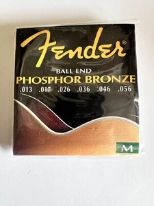 New Old Stock  Fender 60M Phosphor Bronze Acoustic Guitar Strings Medium  13-56 - Picture 1 of 3