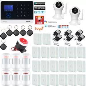 T59 Tuya APP WiFi GSM Sistema di allarme antifurto domestico wireless + telecamera IP HD - Foto 1 di 12