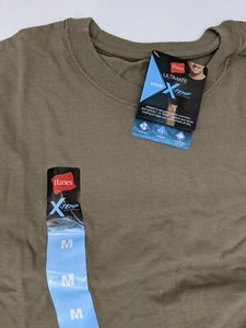 2 NEW Mens Hanes X Temp T shirt medium - Picture 1 of 3