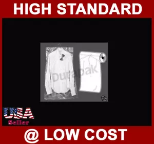 20X3X42 1 Roll of 285 Clear Plastic Gusset Garment Bag Bags Dry Clean Shop Use + - Picture 1 of 2