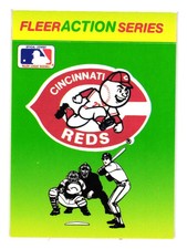 1990 Fleer #NNO Cincinnati Reds Action Series Team Stickers