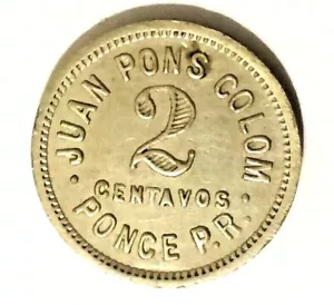 Ficha 2c HACIENDA DISCORDIA BERMESOS J Pons Colom PONCE Puerto Rico ALMUD token - Picture 1 of 3