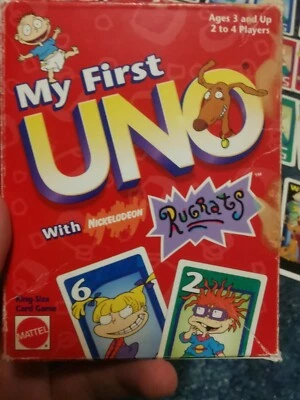 My First UNO Nickelodeon Rugrats King Size Card Game 1997 Vintage - Image 1 of 4